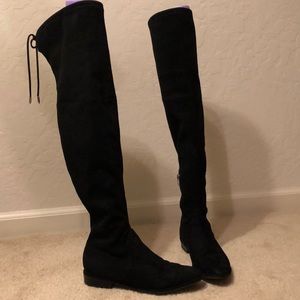 Black over the knee boots